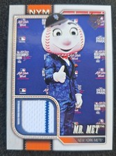 2026 Topps Celebration Series 1 Mr. Met Mascot Relic #MAS-MRM Mascot Worn Mets