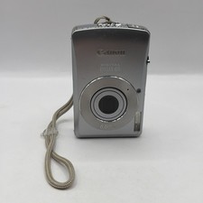 Canon IXUS 65 Digital Camera w/ Battery - 6MP Silver - Untested As Is No Charger