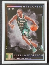 Khriss Middleton 2018-19 Panini Impeccable Holo Silver Base /25 #63