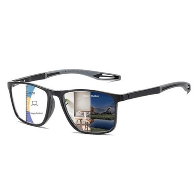Multifocal Progressive Photochromic Reading Glasses Blue Light Blocking Reader++