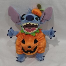 Disney Pumpkin STITCH Not So Scary Halloween Party 2005 9" plush toy NEW
