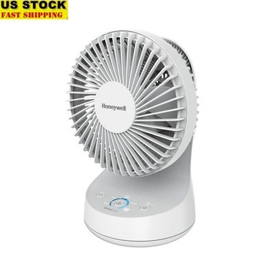 QuietSet Oscillating Table Fan 5 Speed Timer Portable Air Circulation Cooling US