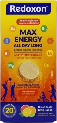 Redoxon Max Energy, Helps Support Inmune System, 1 Count (Pack of 1), Orange 