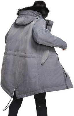 Nike Sportswear Down-Fill Parka Hooded Jacket Grey BV4751 021 Sizes M/L