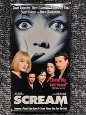 Scream VHS Movie Dimension Wes Craven Horror Thriller 1996 Neve Campbell Cox