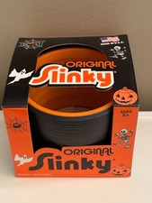 Slinky - Halloween Edition-Orange and Black-Plastic - NEW in box