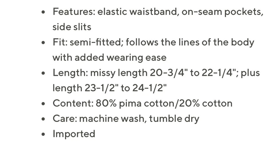 Falda Isaac Mizrahi Live Essentials Pima Algodón Talla 5X Azul A599542 Foto 2 de 3