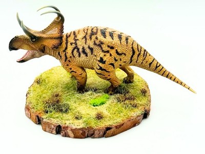 Grassland Terrain D OOAK Handmade Diorama Hand Painted 5'' Base