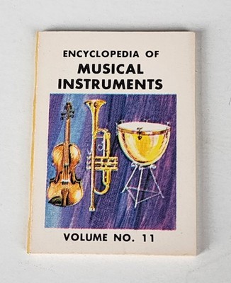 1968 Premium Cracker Jack Prize Encyclopedia of Musical Instruments Toy Book