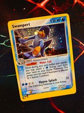 LP Pokemon SWAMPERT Card EX RUBY AND SAPPHIRE Set #13/109 Holo Foil Rare SWIRL#1 on eBay