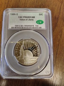 1986-S 50C Statue Of Liberty DCAM (Proof)