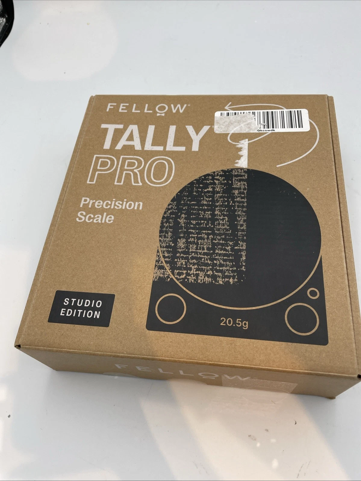 Fellow Tally Pro Studio Digital Coffee Scale - Precision Scale with Glass Top...