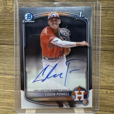 2025 Bowman Chrome Prospect Caden Powell Auto #CPA-CPO Houston Astros