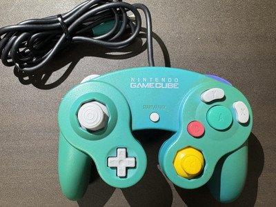 Offizieller GameCube GC Controller Smaragdblau GEBRAUCHT Japan Seltener Artikel