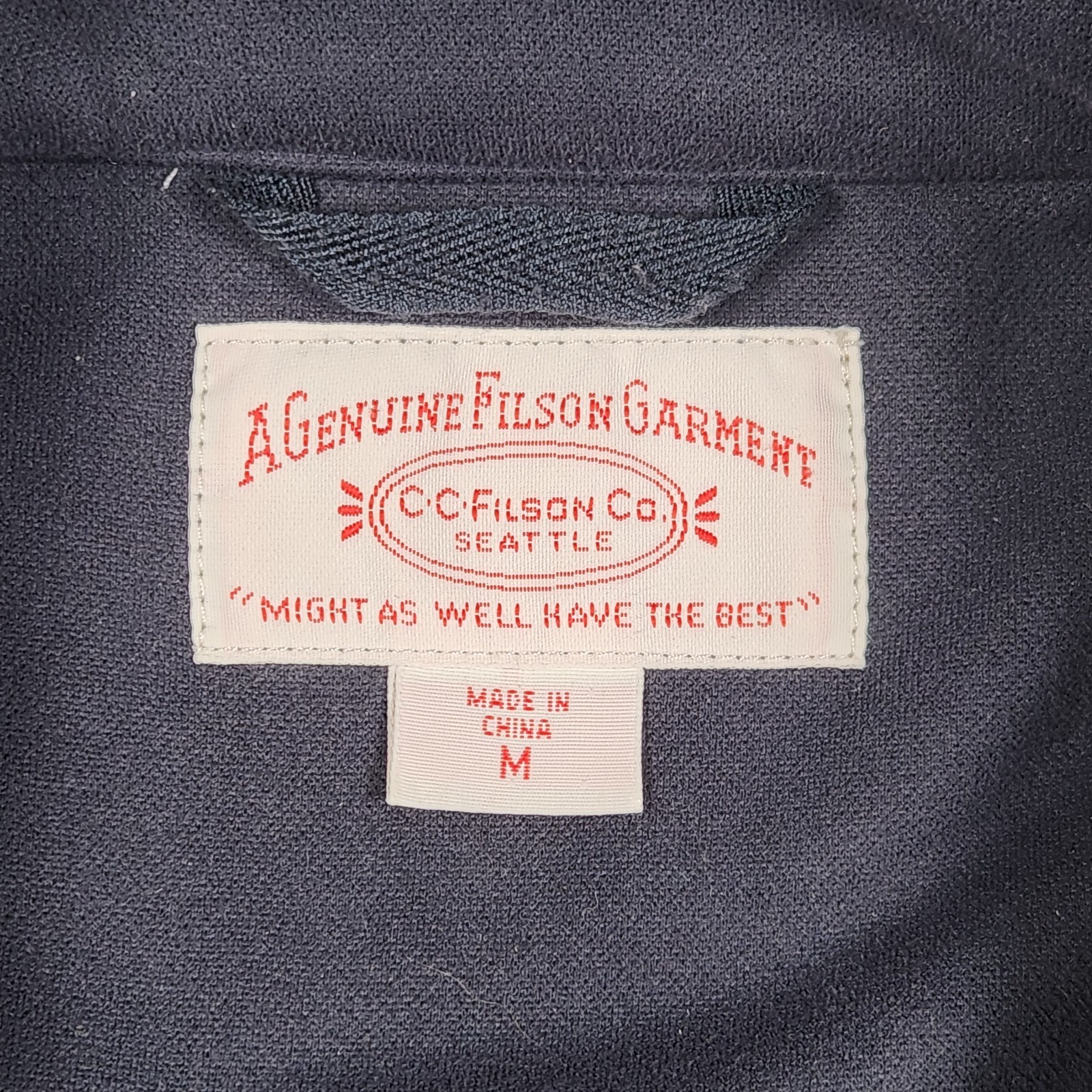 Filson Utility Jacket Medium Blue Softshell Polye… - image 4