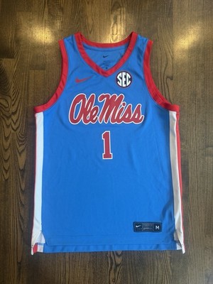 Nike Dri-Fit Ole Miss Mississippi Rebels #1 Basketball Jersey Size Medium M