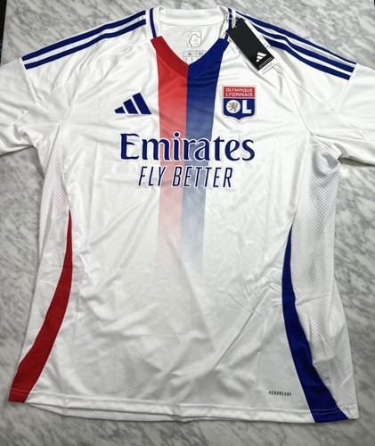 Adidas Olympique Lyonnais 24/25 Home Soccer football Jersey Men’s XL IT6493 NEW