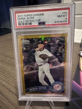 2011 Topps Chrome Derek jeter Gold Refreactor NM-MT 8