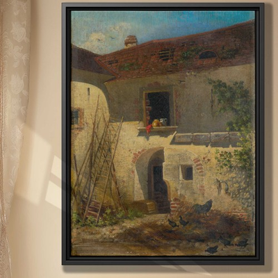 #ad Rural Oil Painting Canvas Print Vintage Farm Art Rustic Home Decor Wall Artwork $211.11