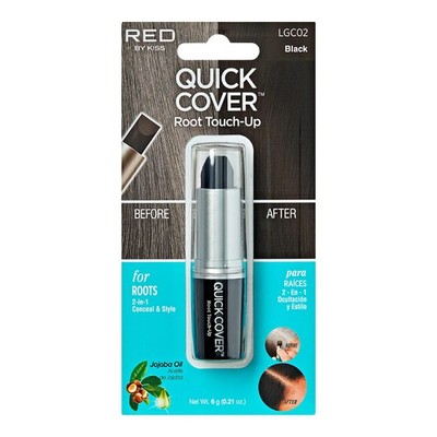 RED by Kiss Quick Cover Root Touch up Stick, Water-Resistant Temporary Gray Hair