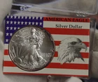 1997 US Silver Eagle $1 Unc in Flag/Eagle Case