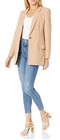 NWT $75 The Drop Women's Blake Long Blazer Praline Tan Lined Size Small New — photo 4