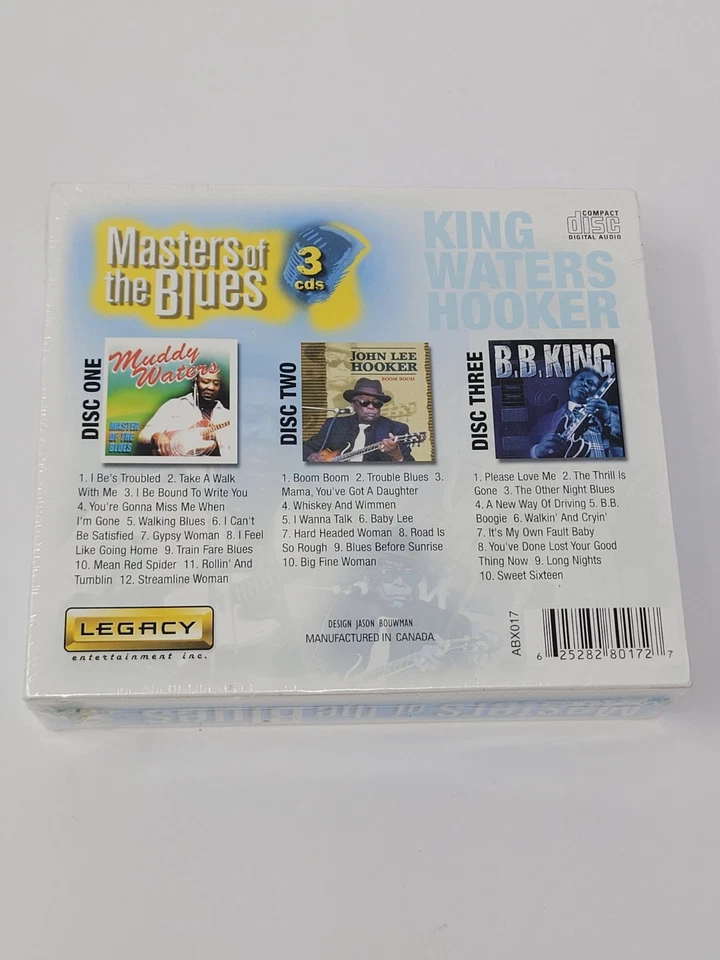 Masters Of The Blues 3 CD Set BB King Muddy Waters John Lee Hooker New - Image 4 of 4