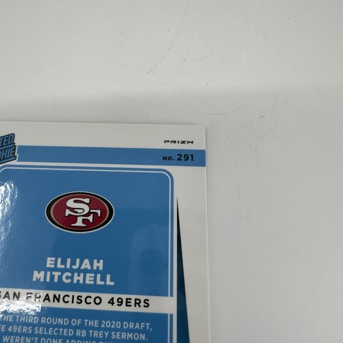Elijah Mitchell Panini 2021 Donruss Optic Rated Rookie Green Velocity Laser SP - Picture 8 of 10