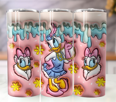 Daisy Duck 3D Inflated 20oz Tumbler - Insulated Stainless Steel Mug