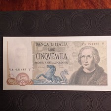 5000 Lire Banconota Fds C.Colombo D.M. 10.11.1977