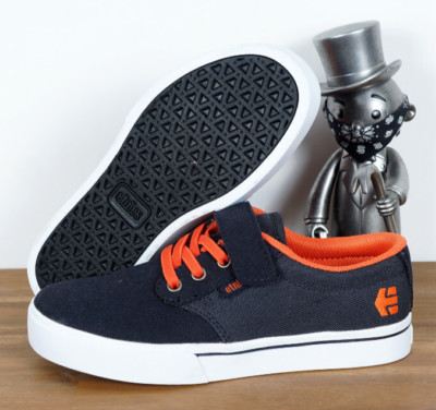 Etnies Skate Schuhe Shoes Jameson 2 V Kids Kinder Navy Orange White Suede 2/33
