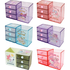 Sanrio Pencil Pen Stationery Stand Holder Makeup Tool Storage Box Drawer Case