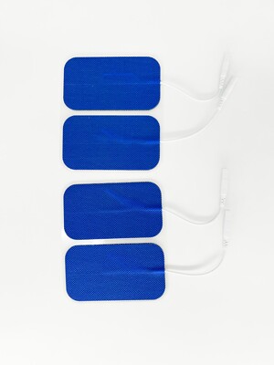 60 TENS Electrodes BLUE CLOTH 2x2 inch Replacement Pads for Twin Stim EMS 7500