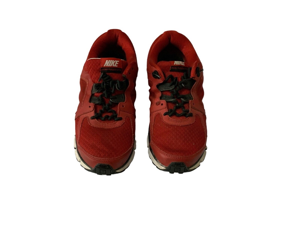 Nike Mens Dual Fusion ST 2 Running Shoes Red 454242-610 Lace Up Low Top sz 9.  3 Nike Mens Dual Fusion ST 2 Running Shoes Red | Mercari main image 2