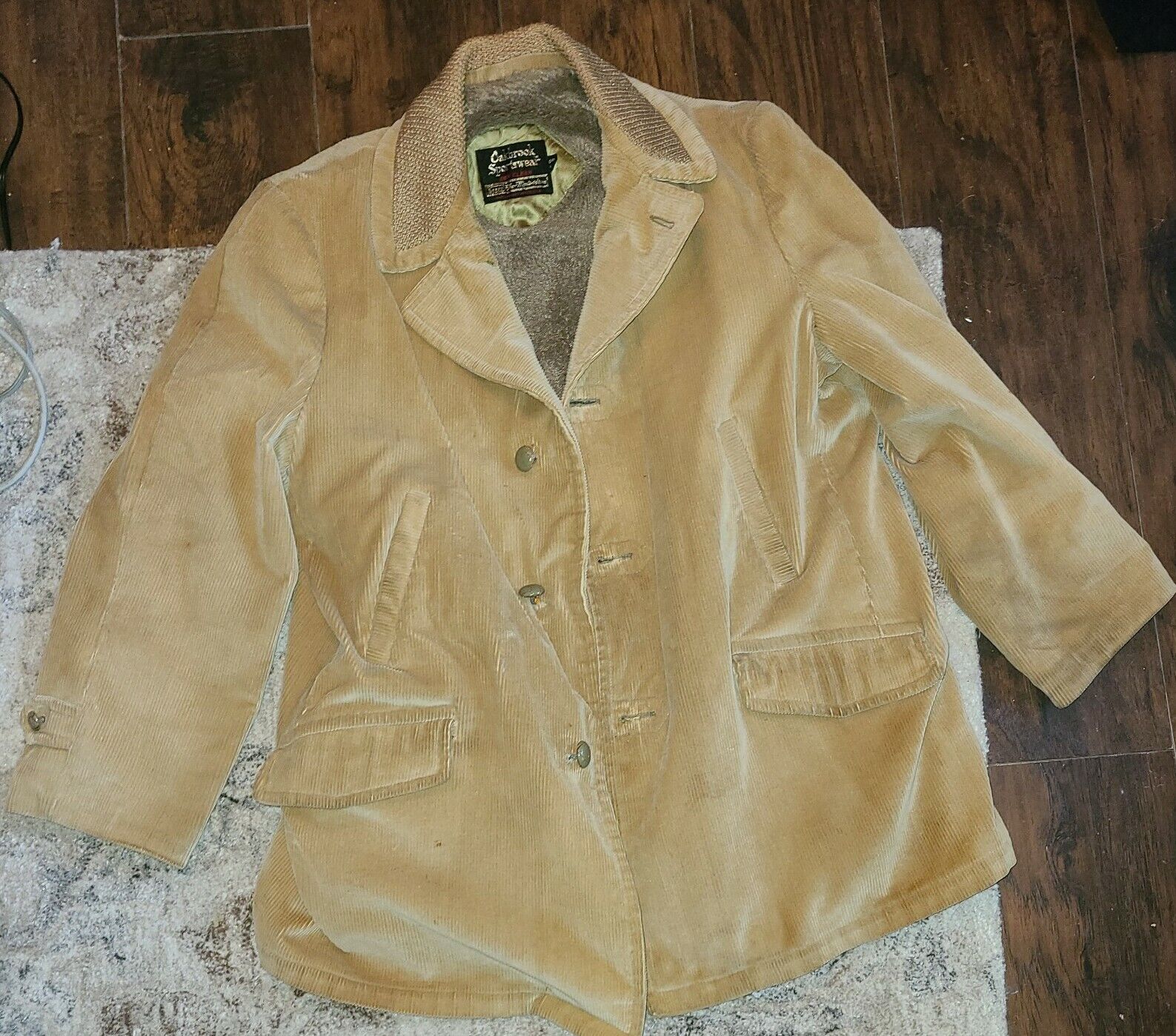 Vintage Sears Oakbrook Sportswear Mens Tan Jacket… - image 1