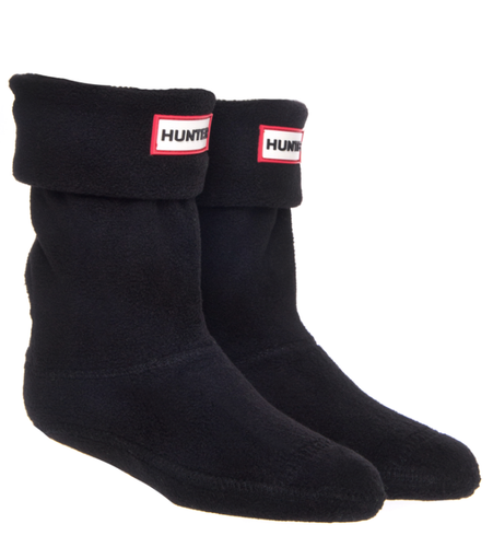 Hunter Kids Black Welly Boot Socks Sz M 