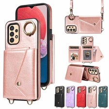 For Samsung A23 A13 A33 A53 A32 A14 A34 A54 Ring Stand Wallet Leather Case Cover