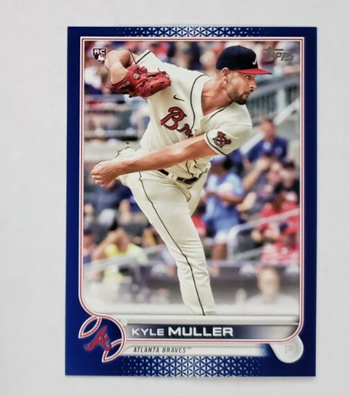 2022 Topps Series 1 - Kyle Muller RC Royal BLUE #30 Atlanta Braves
