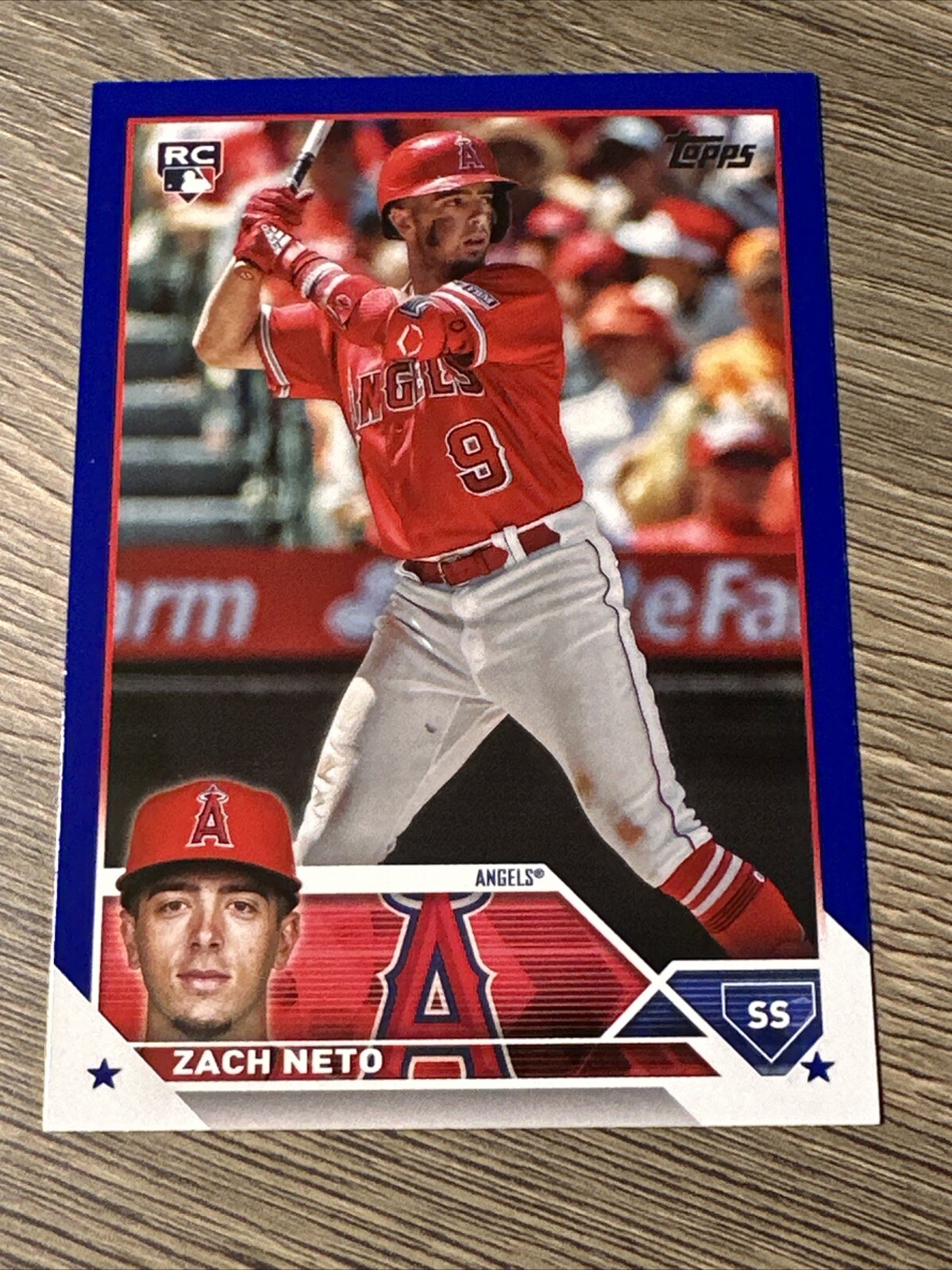 2023 Topps Update Zach Neto #US98 Royal Blue RC Rookie Los Angeles Angels