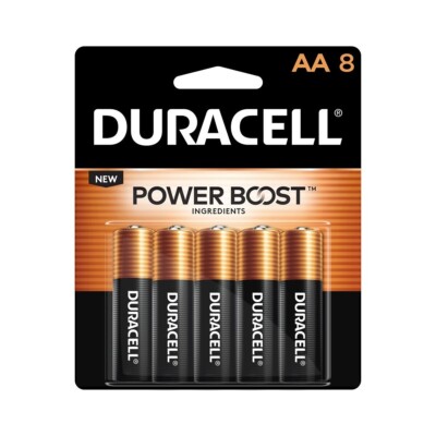 SM Duracell Alkaline Battery AA Coppertop 8 Pack