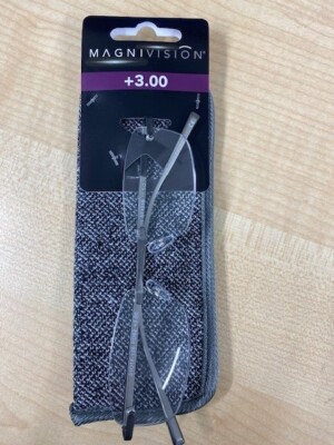 Magnivision Foster Grant Lesebrille + 3,00 inkl. Etui NEU