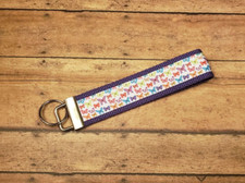 Butterfly / Butterflies Wrist Keyfob / Wristlet Keychain