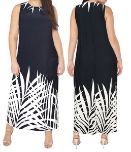 black maxi shift dress