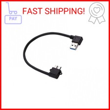 Right Angle Micro B USB 3.0 Cable for Seagate or Toshiba External Hard Drive Cor