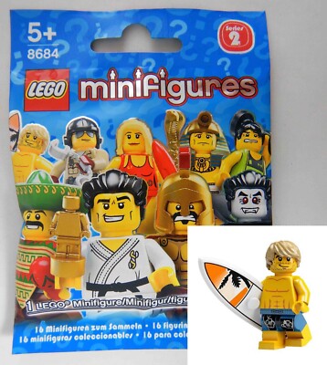 NEW LEGO 8684 Collectable Minifigure Series #15 SURFER Surf Sealed Pack  COL031