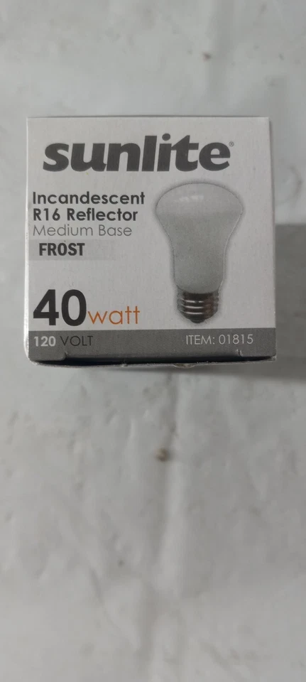Sunlite 40 Watt  Reflector Flood Bulb R16 Medium Base (Case Of 25) - Image 4 of 4