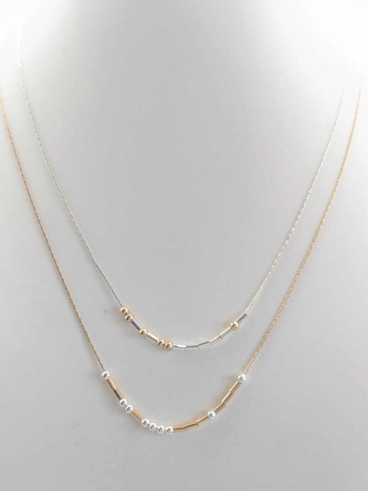 UNDERCOVER Collana Demdaco Codice Morse Argento Tono Oro "Sei Amazing" Messaggio Segreto