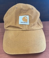 Child Carhartt Cap Dark Khaki Adjustable 100 Cotton One Size Fits Most