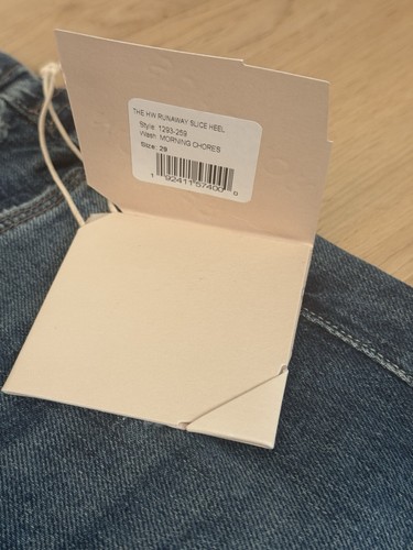 Mother | High Waisted Runaway Slice Heel | Morning Chores | Flare Jeans Sz 29 - Picture 11 of 18