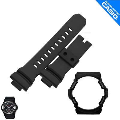 Genuine Watch Band&Bezel Casio G-Shock GA-200-1A Matte Black